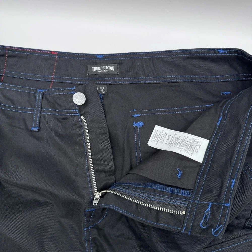 True Religion Black Cargo Pants